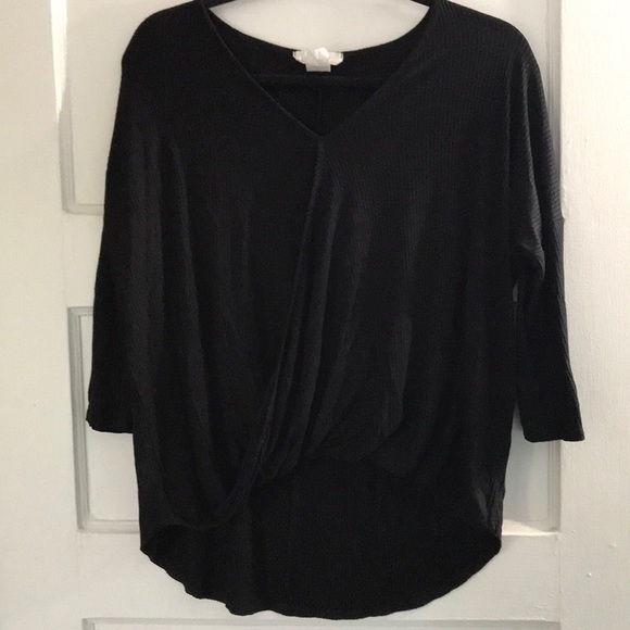 Long sleeve wrap top - Picture 3 of 3